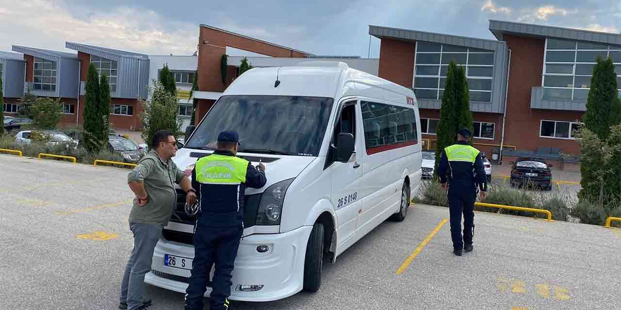 Eskişehir'de 91 okul servisi sorgulandı!