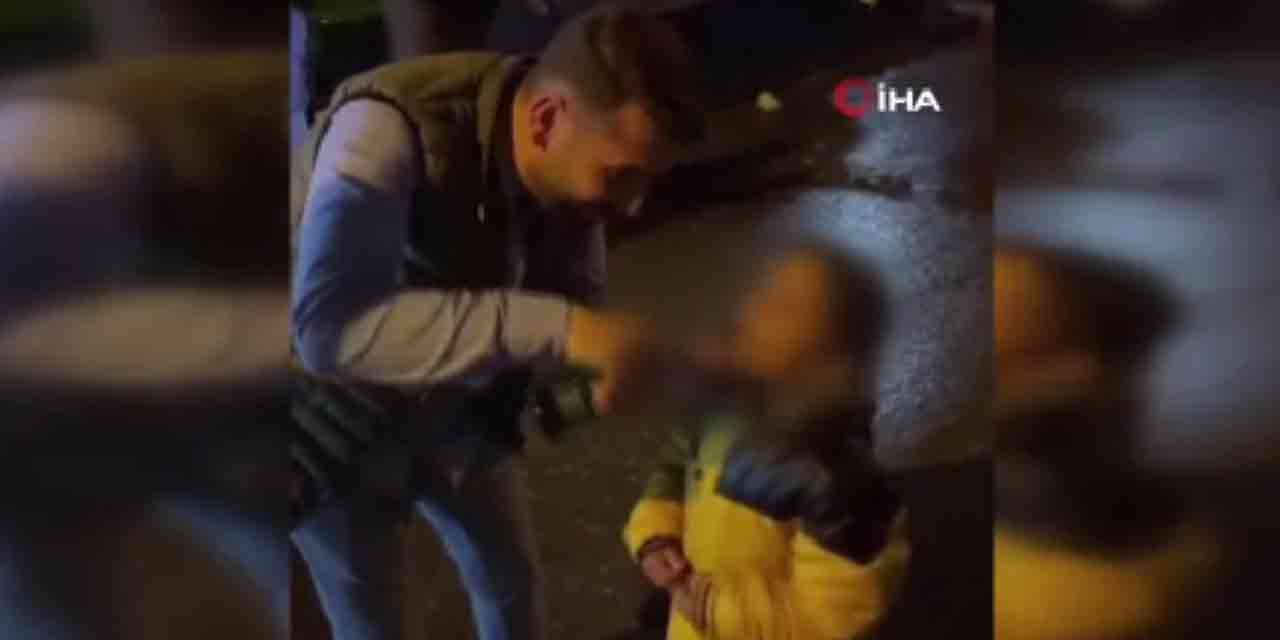 Sokakta çocuğa alkol içeren adam tutuklandı