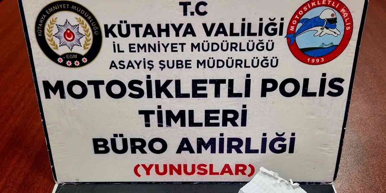 Hem trafikten men edildi hem de aracında o madde bulundu