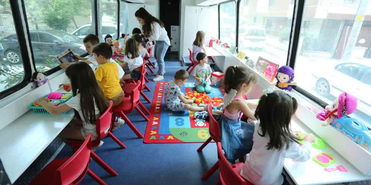 Odunpazarı Belediyesi'nden oyun otobüsünü!