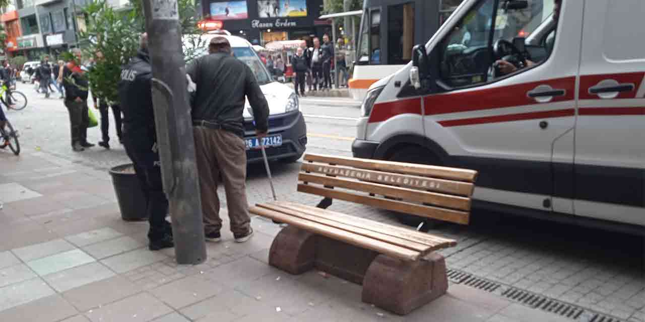 Eskişehir'de şüpheli şahısa polis müdahalesi