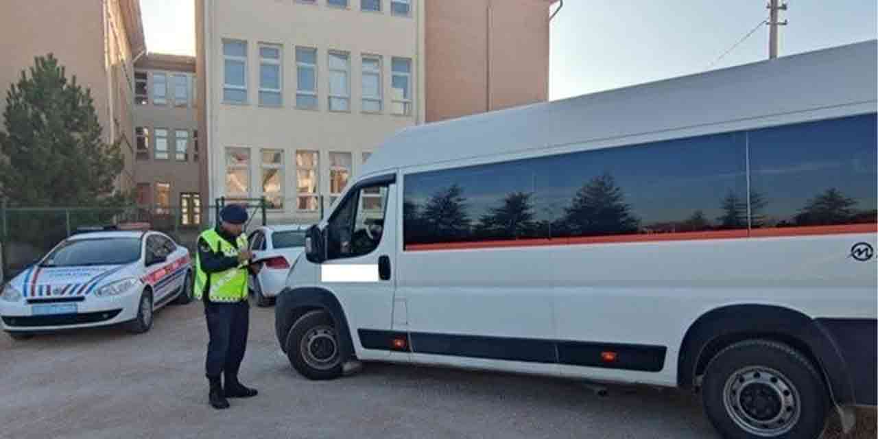 Eskişehir'de okul servislerine denetim devam ediyor