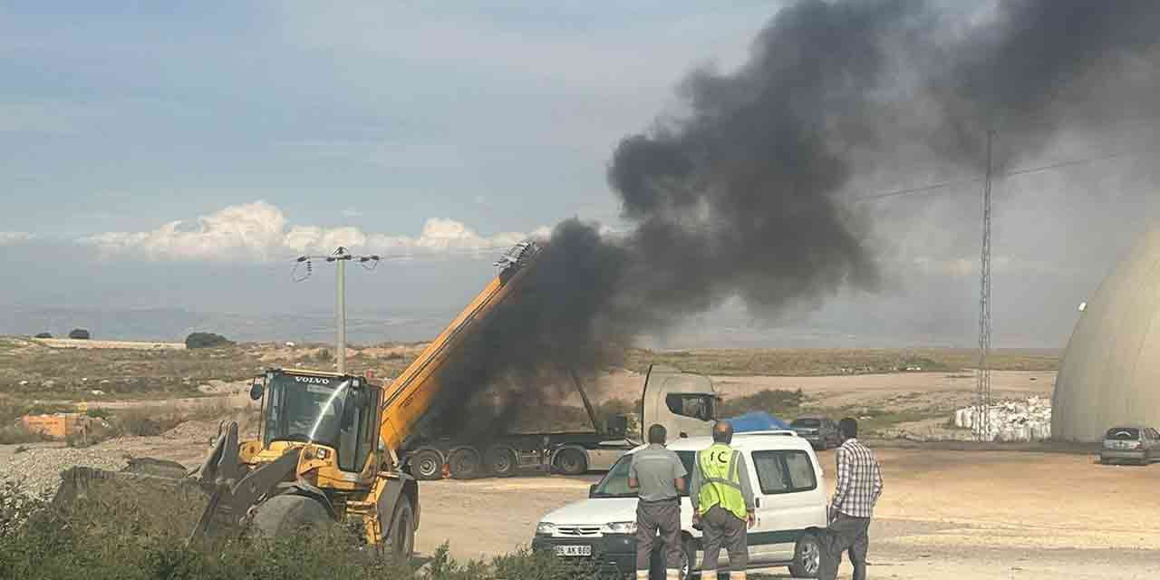 Eskişehir'de korkutan anlar! Cayır cayır yandı