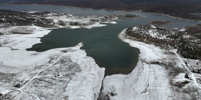 Porsuk Barajı'nda geriye çekilen su tedirgin etti