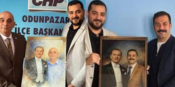 CHP İl ve İlçe Başkanına ilginç tablo