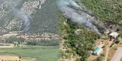 Antalya'da dağlık alanda orman yangını